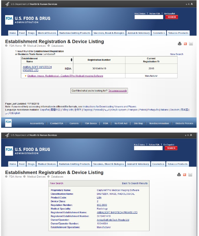 FDA Registration