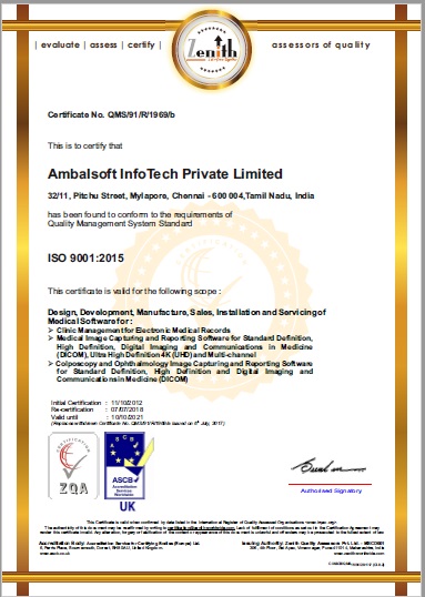 ISO 9001 certificate